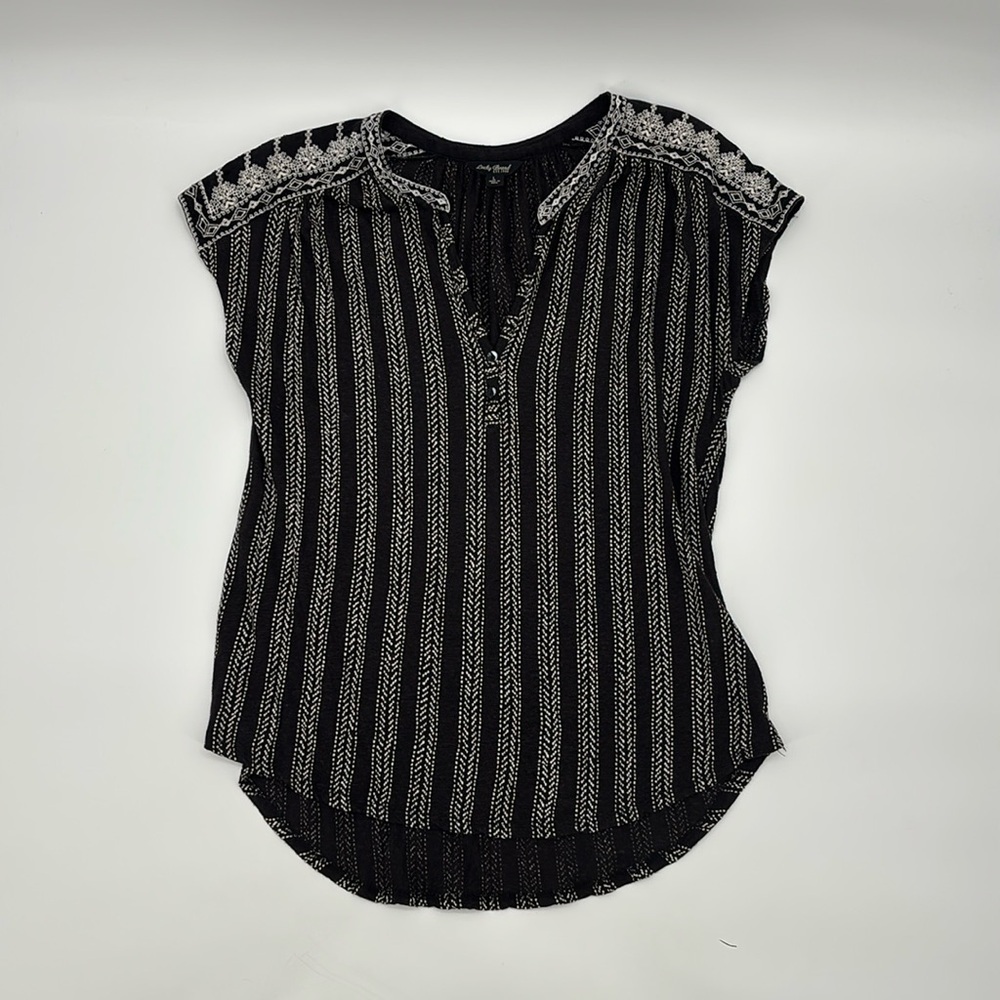 Lucky Brand Black and White Blouse